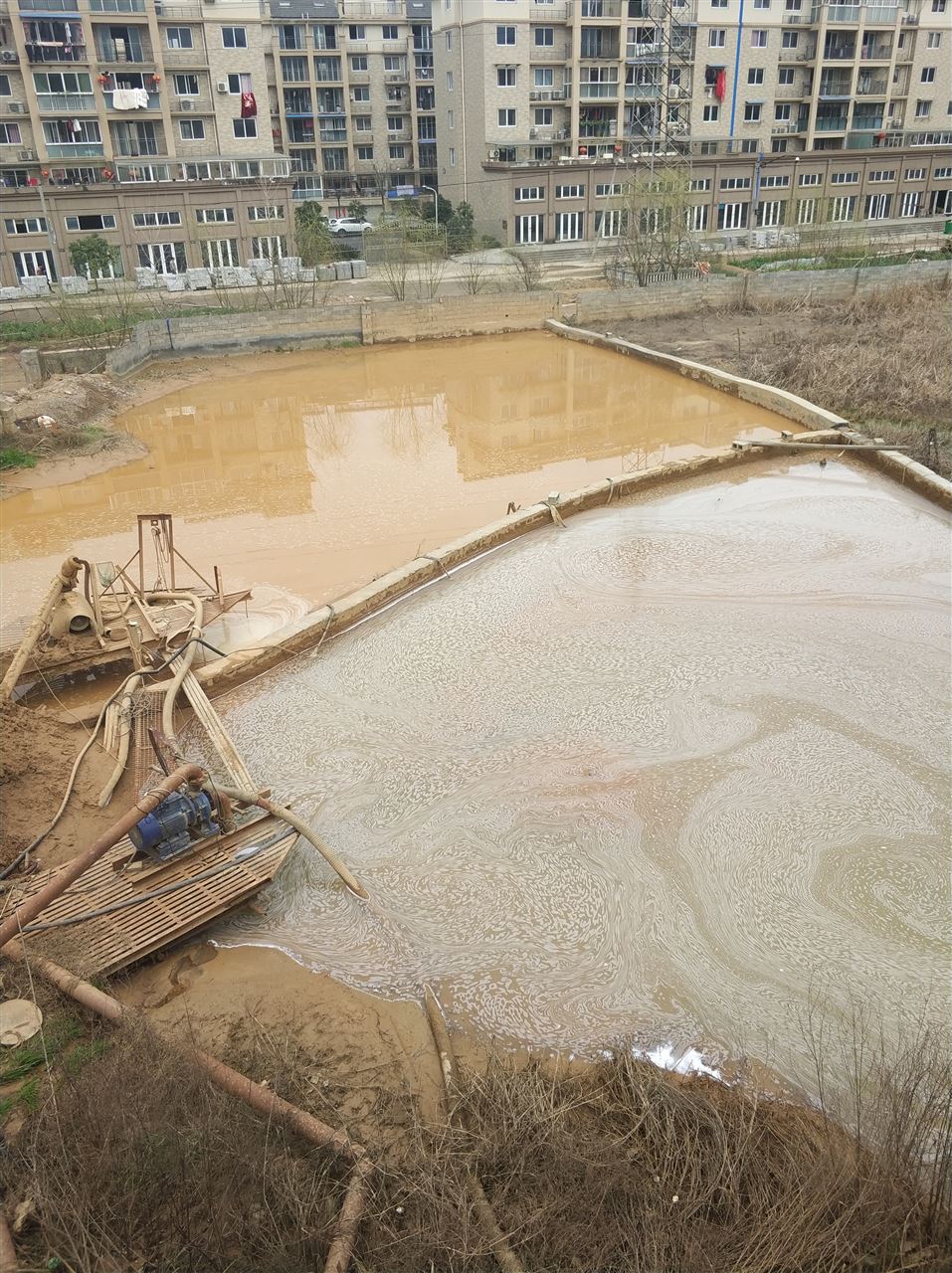 东西湖沉淀池淤泥清理-厂区废水池淤泥清淤